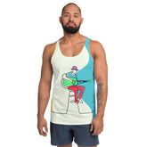 Guitar Line Art Men's Tank Top - Beyond T-shirts